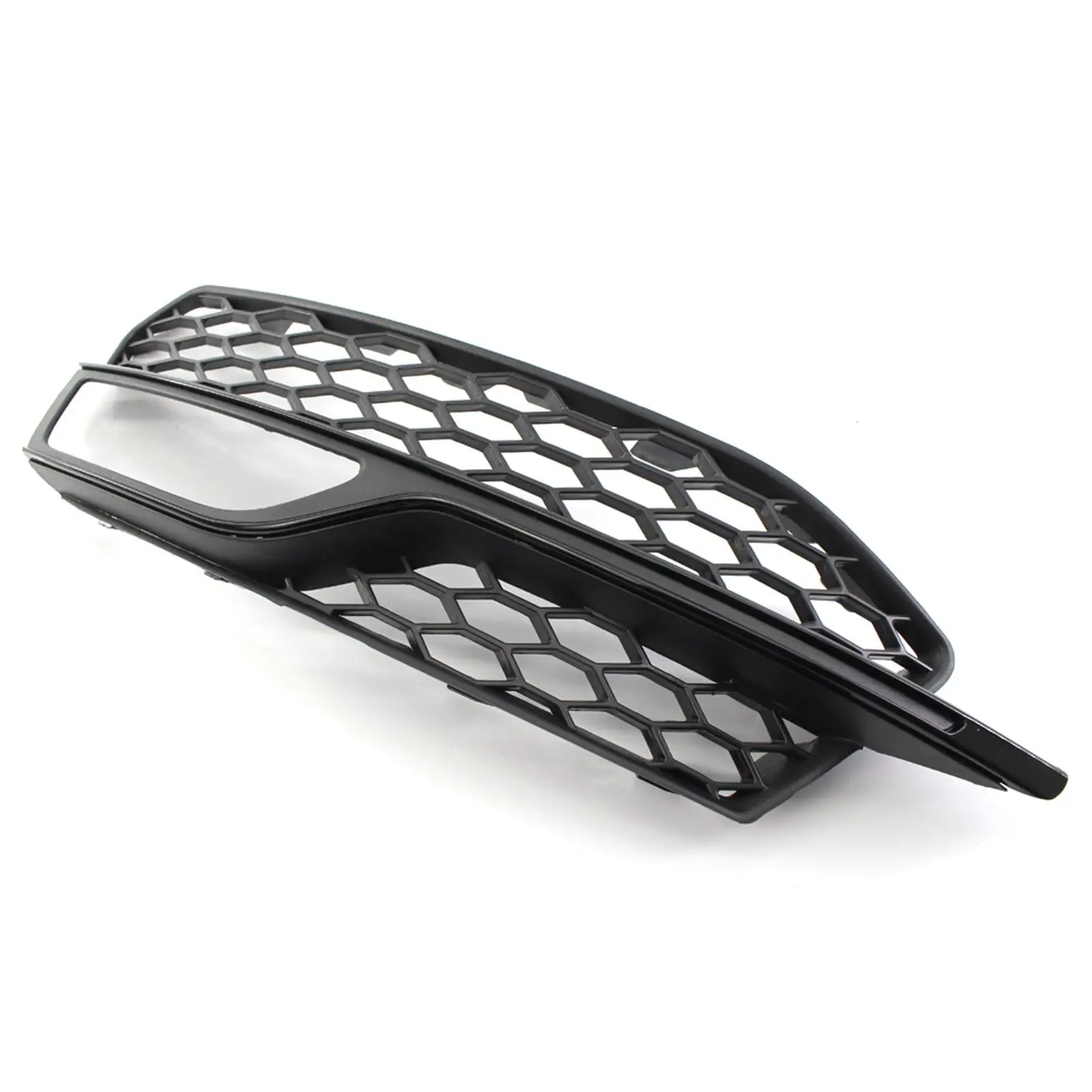 

Front Lower Glossy Black Fog Light Grilles Cover Mesh ABS Anti-scratch Replacement for Audi A3 S-line 2014-2016 Car Styling