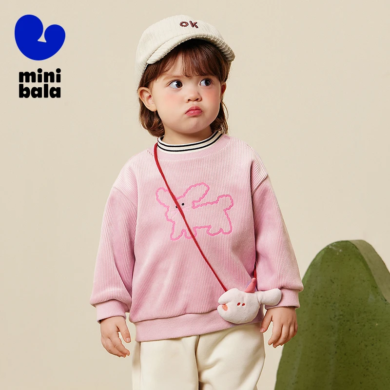 سويت شيرت ميني بالا للأطفال 2025 شتوي مبطن بالصوف مكون من طبقتين برقبة سلحفاة #5