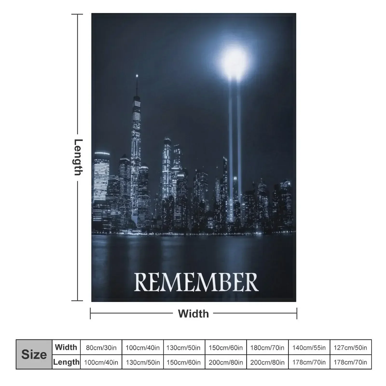 Twin Towers-Remember Throw Blanket Soft valentine gift ideas Blankets