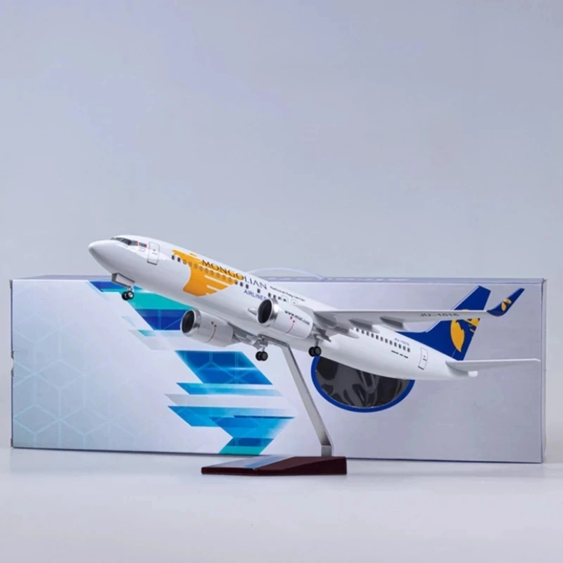 

47CM 1/85 Scale Airplane 737MAX B737 MAX Aircraft Air China Airline W Light and Wheel Diecast Plastic Resin Plane Model Toy