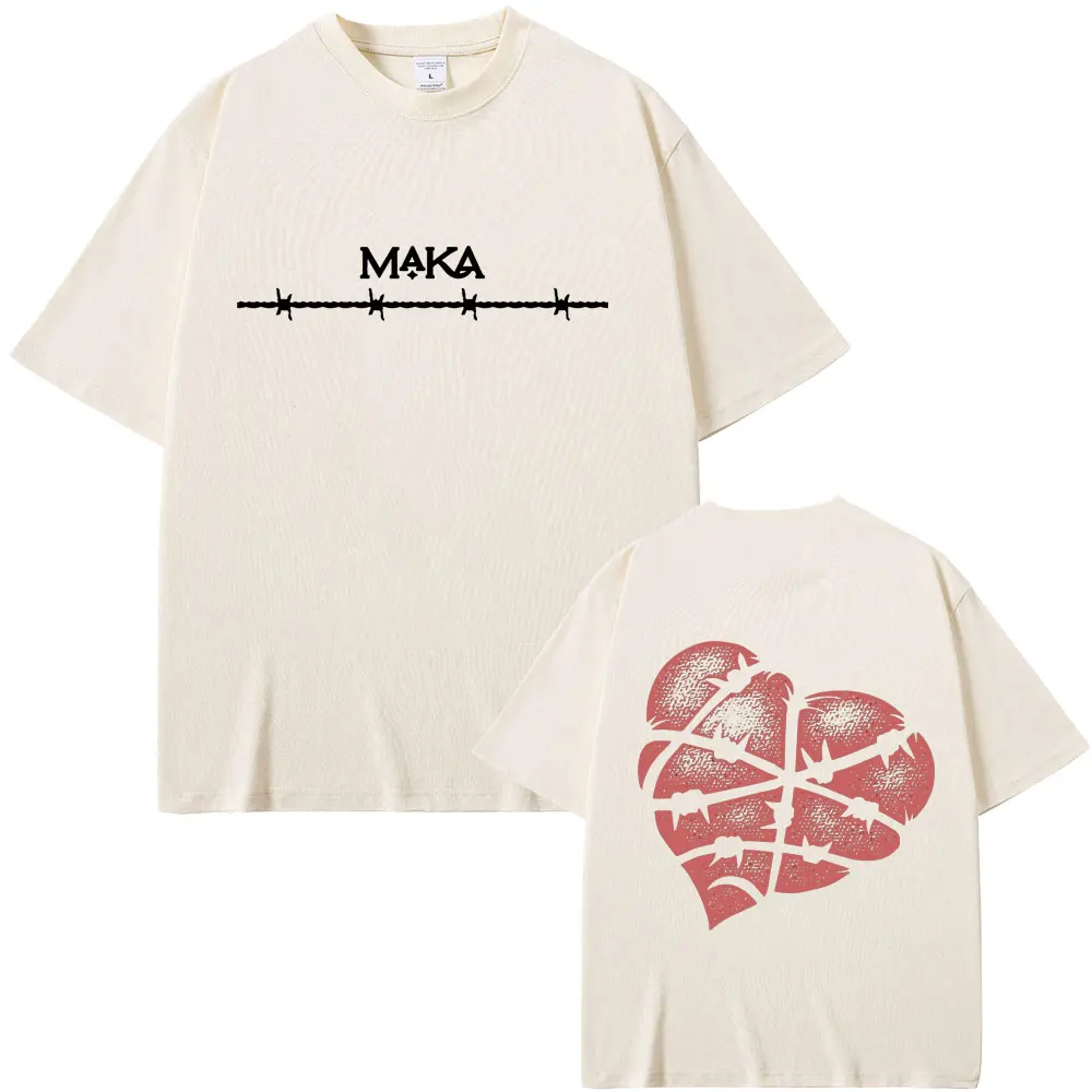 

Rapper Maka Tour 2025 T-shirt Men Fashion Hip Hop T-shirts Men's Clothing Cotton Casual Summer Short Sleeve T Shirt Streetwear