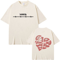 Rapper Maka Tour 2025 T-shirt Men Fashion Hip Hop T-shirts Men's Clothing Cotton Casual Summer Short Sleeve T Shirt Streetwear