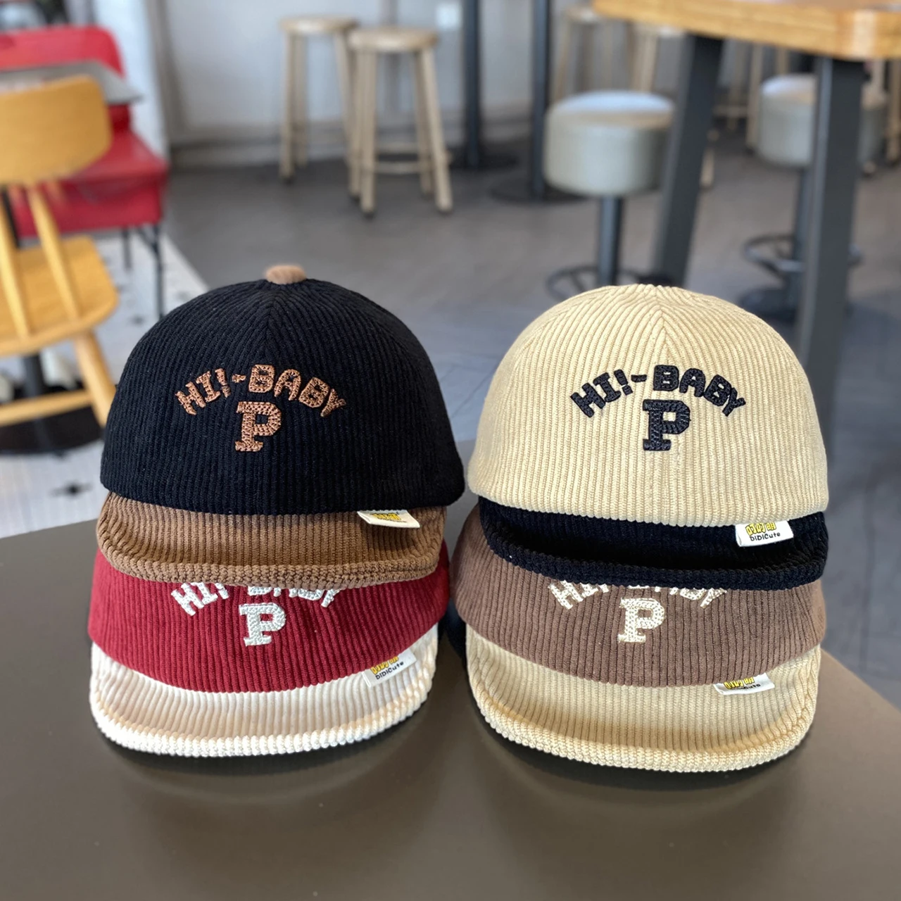 

Вельветовая детская бейсбольная кепка с вышивкой букв, летняя лоскутная кепка с козырьком и утиным языком для мальчиков и девочек, детская повседневная шляпа от солнца