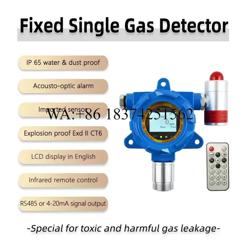 Wmwmnu ATEX CE Explosion Proof H2 Sensor LCD Display Hydrogen Fuel Cell Use Hydrogen Gas Detector