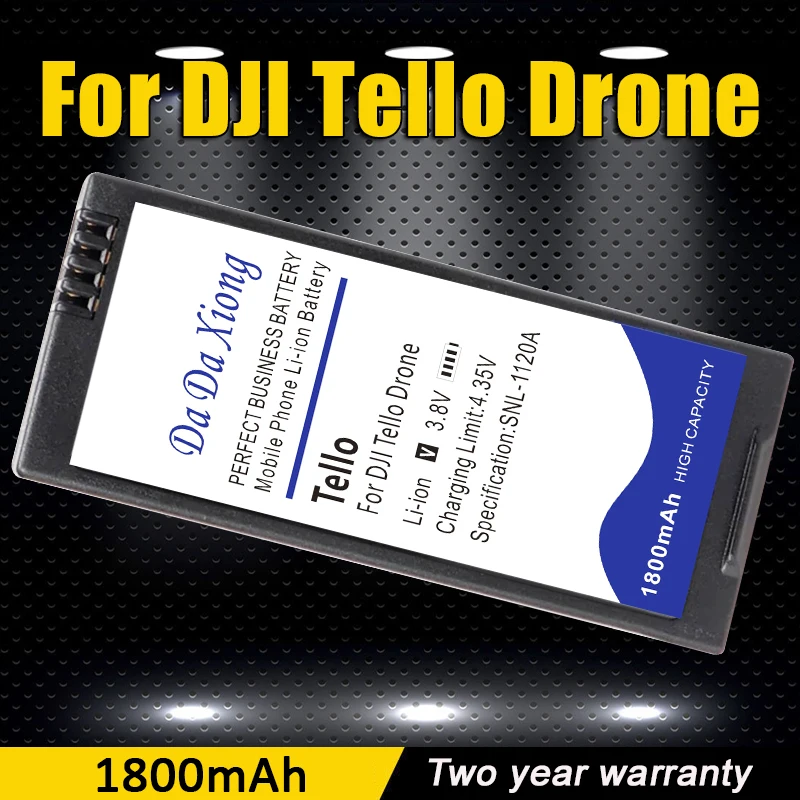 

For DJI Tello Intelligent Flight Drone NEW Battery 3.8V 1800mAh Rechargeable Battery Accessories Replacement Part