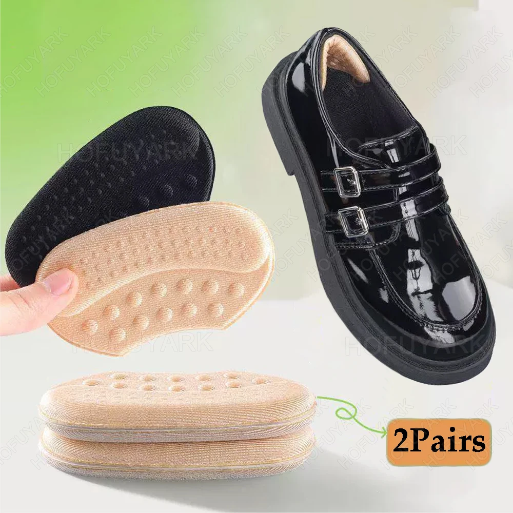 4Pcs Self-Adhesive Heel Sticker for Shoes Insert Adjust Shoe Size Filler Anti-Wear Feet Heel Pads for Heels Pain Relief Insoles