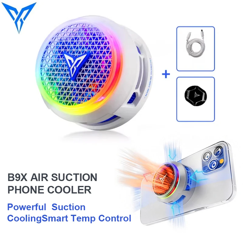 flydigi-b9x携帯電話用ヒートシンクは、周波数変換、超放熱性、磁気冷却技術、rgb機能を備えています。