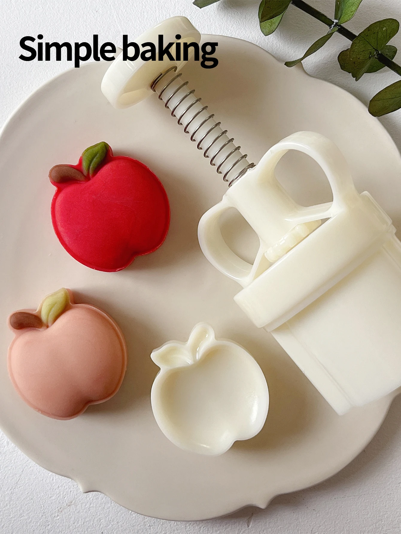 Molde de Repostería Serie Frutas para Pasteles de Luna, Herramienta para Hacer Pasteles de Luna del Festival de Medio Otoño, Molde para Pastel de Frijol Verde Dim Sum Molde para maamoul
