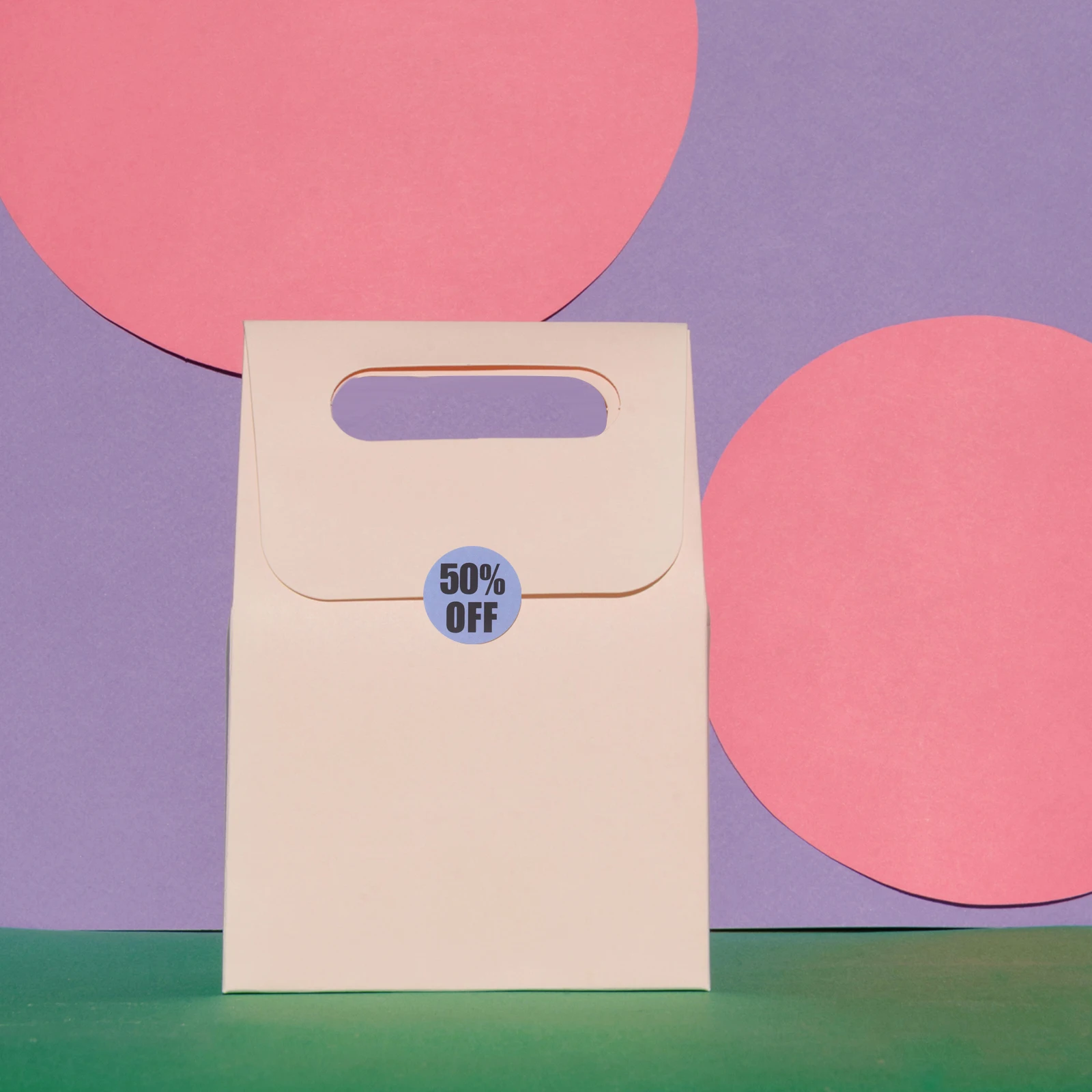 

1 Roll Stickers Round Self-Adhesive Percent Off Labels for Retail Store Supermarket Price Tags Retail Tags