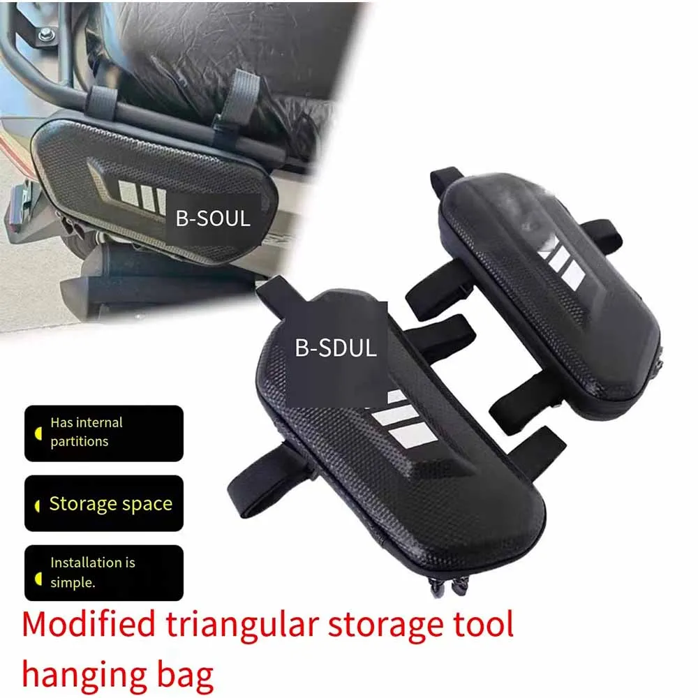 For HAOJUE ADX125 ADX 125 Motorcycle side box triangle tool bag quick release bumper bag modification accessories