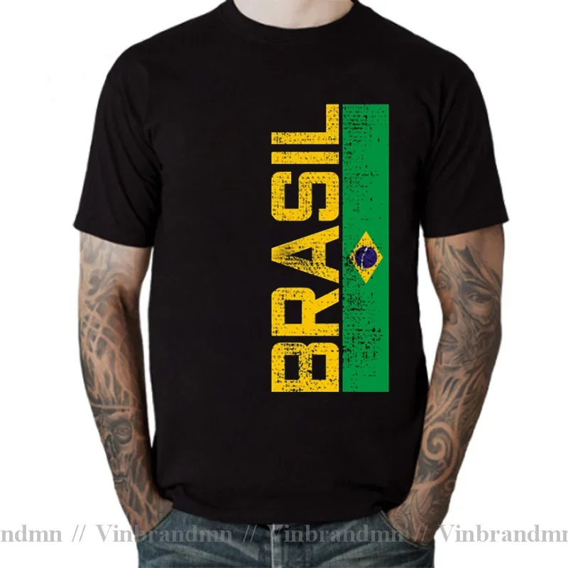 Vintage Brazil Flag Men's T-Shirt