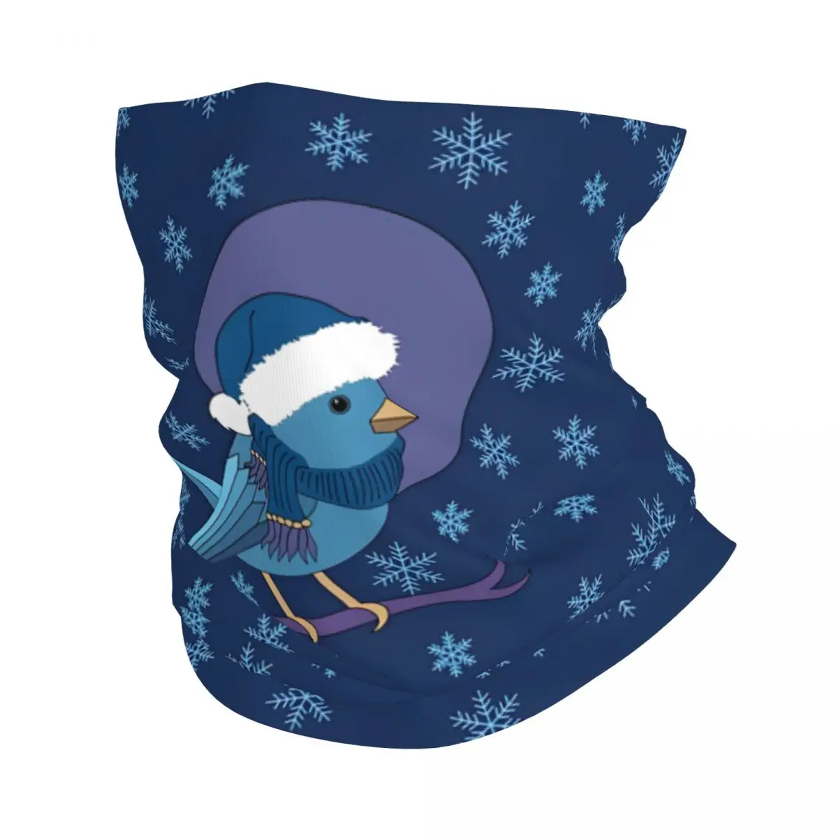 Arvore-de-natal-azul-e-branco-lenco-fino-do-envoltorio-polainas-do-pescoco-bandana-headband-tampa-da-cara