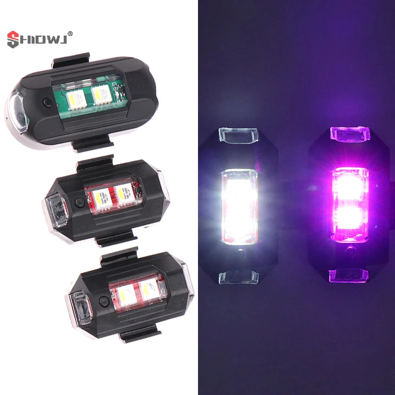 

Motorcycle Lights Drone Strobe Lights USB LED Anti-Collision Bike Aircraft Night Flying Mini Flashing Warning Signal Light