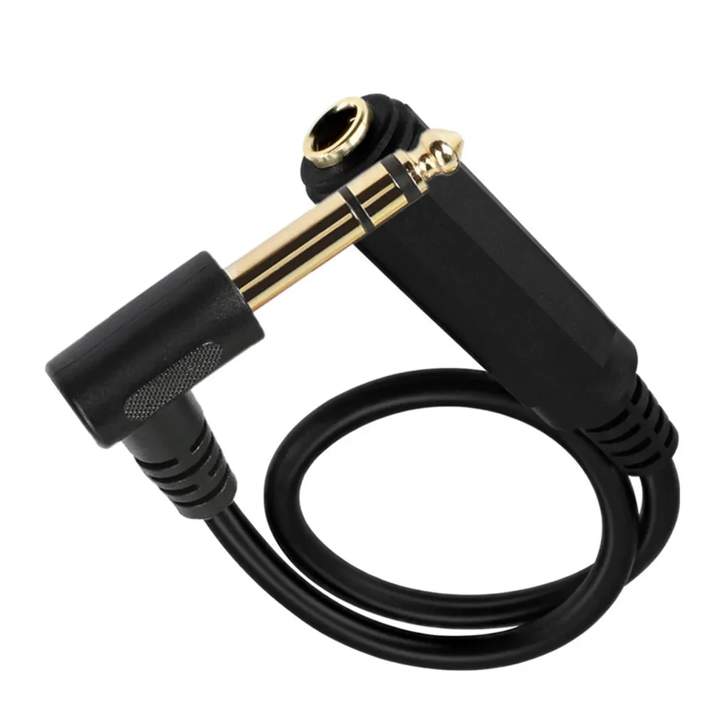 

1/4 Inch TRS Instrument Cable, Male Jack Stereo Audio Interconnect Cord Balanced Stereo Audio Cable 0.5m