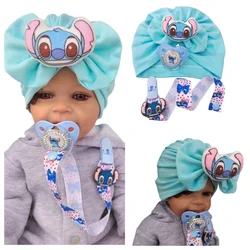 Disney Steeley stereo image baby pacifier and hat Newborn cotton thermal accessories Decorative items Baby shooting props set