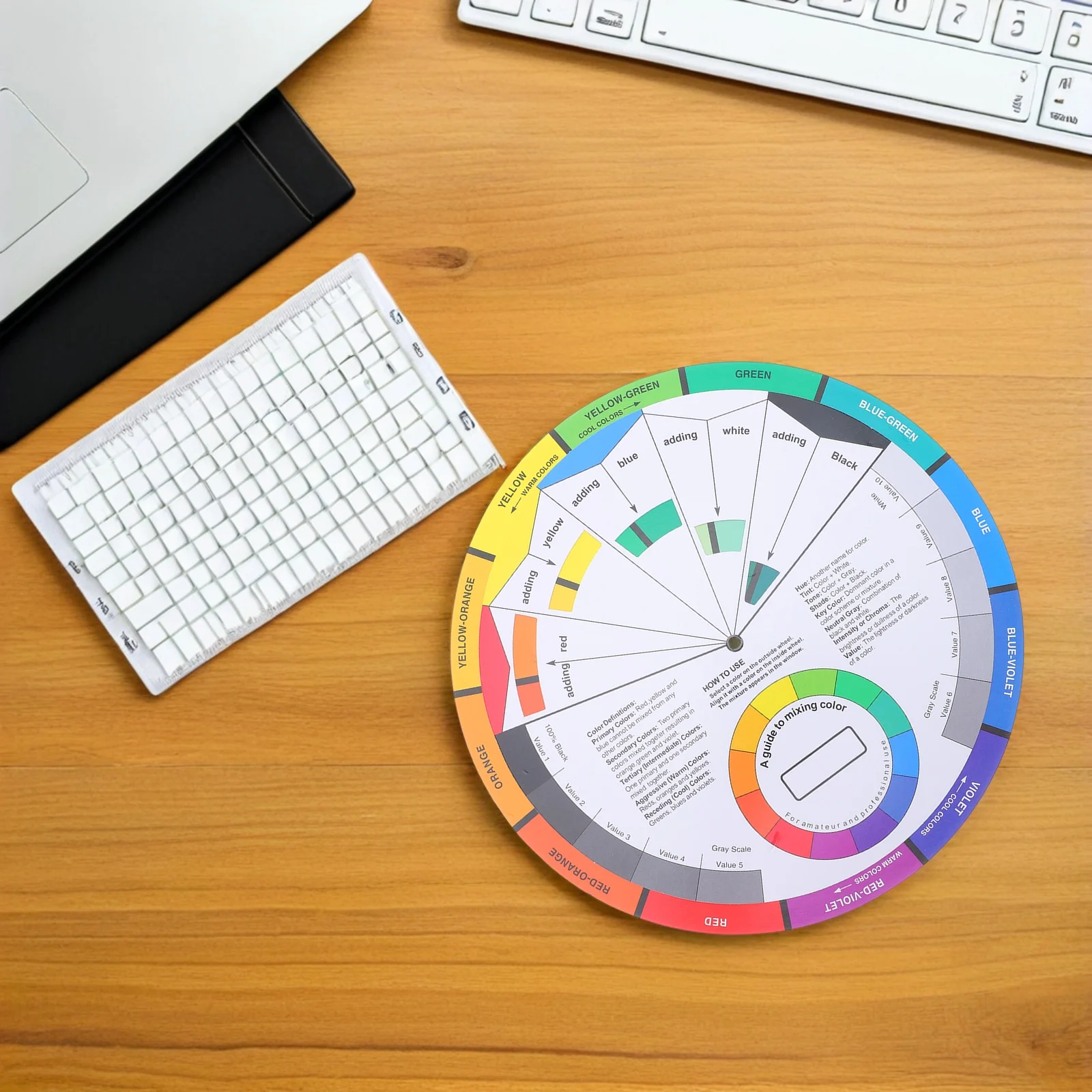 

Round Color Card Pigment Wheel Professional Color Wheel Color Tool