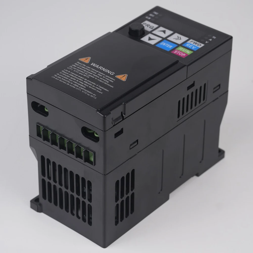 220V Variable Frequency Drive VFD Frequency Converter Advanced V F Control Flame-retardant ABS Material Oversized Heat Sinks