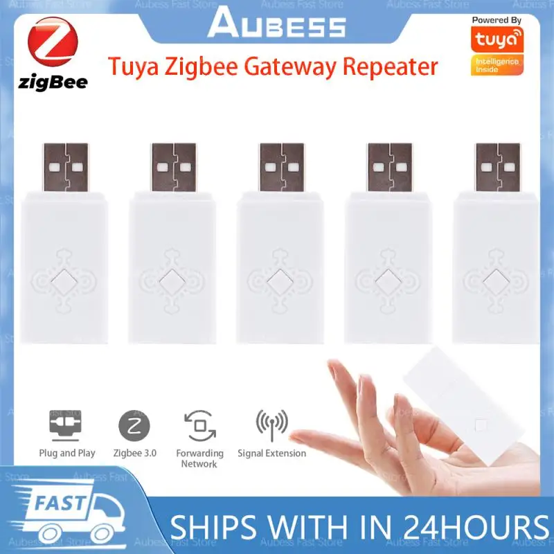 

Ретранслятор сигнала AUBESS Tuya ZigBee 3,0, USB-удлинитель для устройств Smart Life ZigBee, сетчатый помощник по автоматизации дома