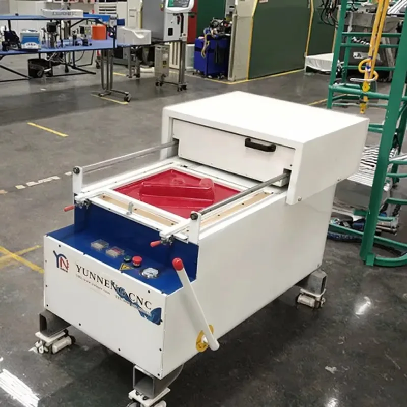 Small Mini ABS Thermo Vacuum Forming Machine Desktop Tabletop Acrylic PVC Plastic Core Bearing Component Efficient Vacuum