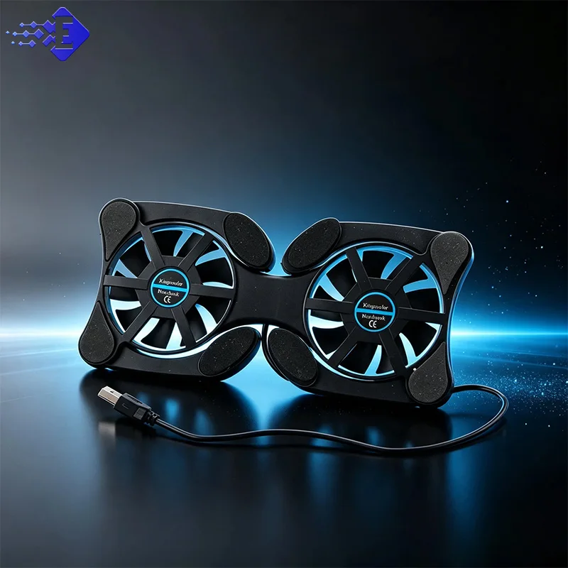 Portable Foldable Laptop Stand With Cooling Fans Adjustable Height Angle Notebook Holder Riser For 7-15 Inch Macbook