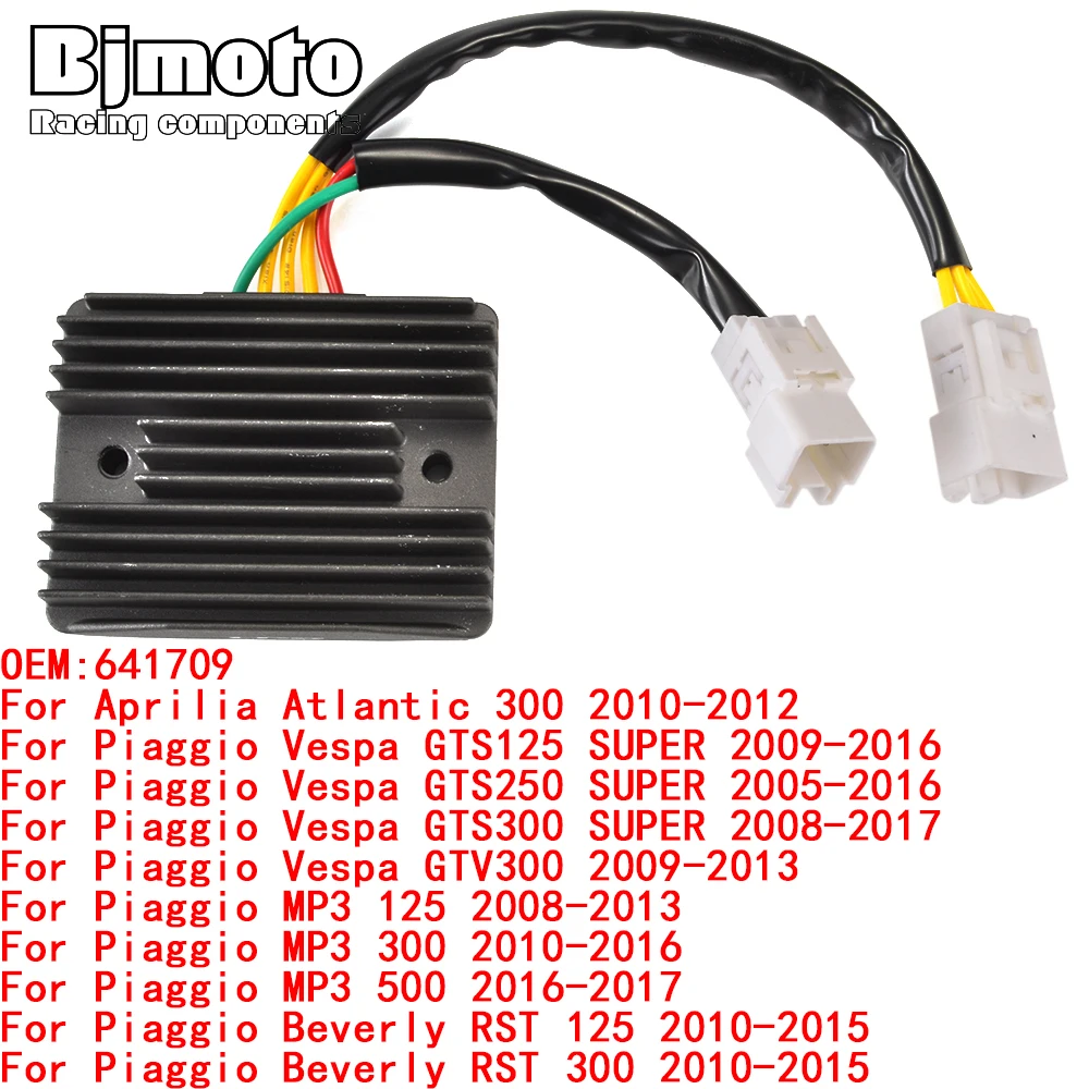 

Voltage Regulator Rectifier For Piaggio MP3 125 300 500 Beverly RST 125 300 2010 2011 2012 2013 2014 2015 2016 2017