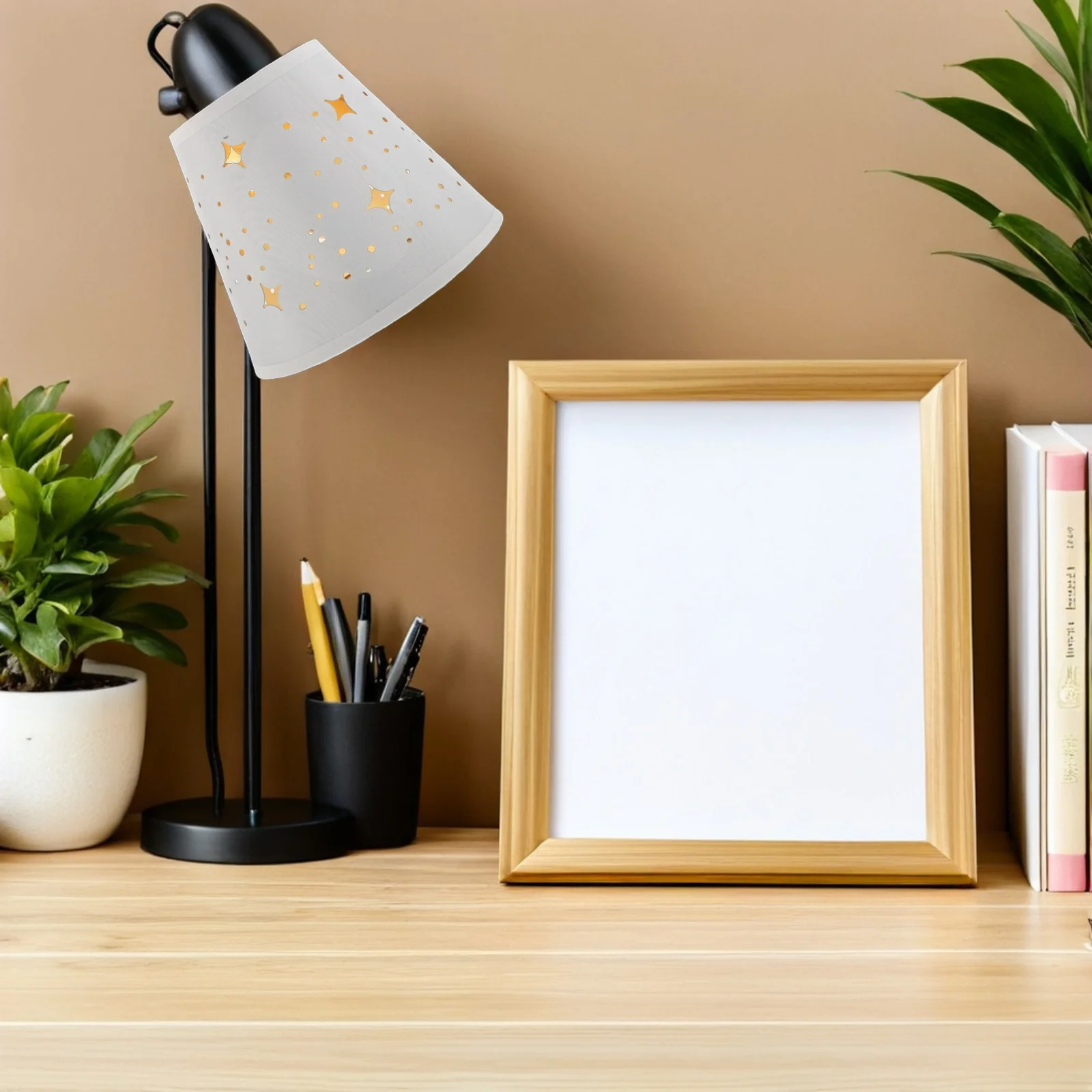 

Hollow Out Star Lamp Shade Clip On Replacement Cover For Table Wall Floor Lights, Decorative Light Shade, Universal Fit