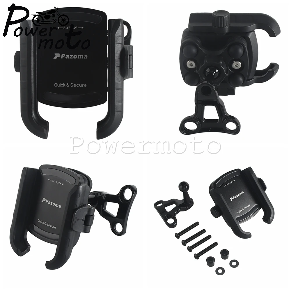 Fit 5.4-7.2-inch Phone Motorbike Phone Holder Stand Bracket Mount For Harley Touring FLHTP Road King FLHR FLTRX FLTRU FLHX FLHTK