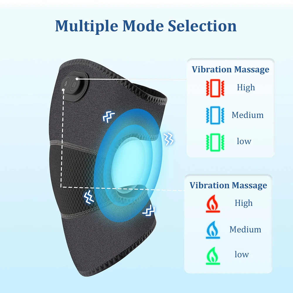 Electric Knee Massager Shoulder Elbow Massager 3 Modes Vibration Knee masajeador Knee Relaxation Air Pressure Kneading Massage