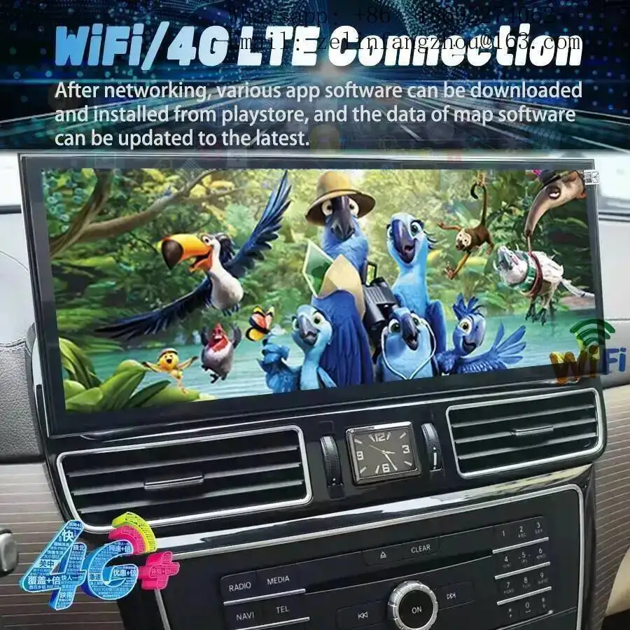 15.8 Inch Android 15 CarPlay Head Unit for Mercedes Benz ML GL GLE GLS 2012-2019 DSP GPS Navigation Multimedia