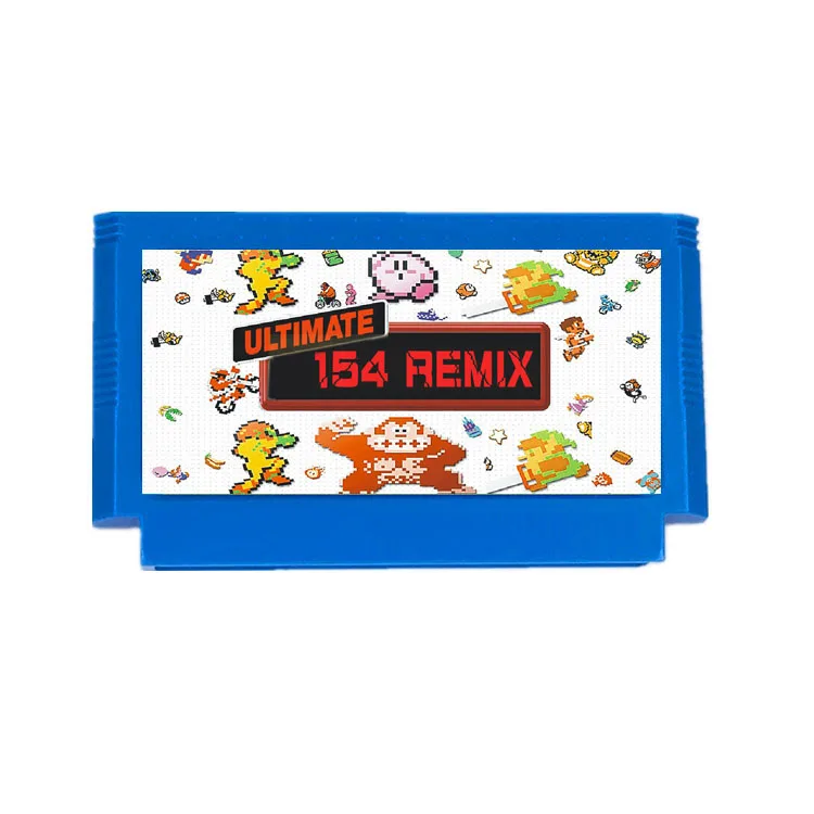 The Ultimate Remix 154 in 1 game E@rthbound FinalFantasy123 Faxanadu TheZeld12 Megaman123456 60Pins Game Cart