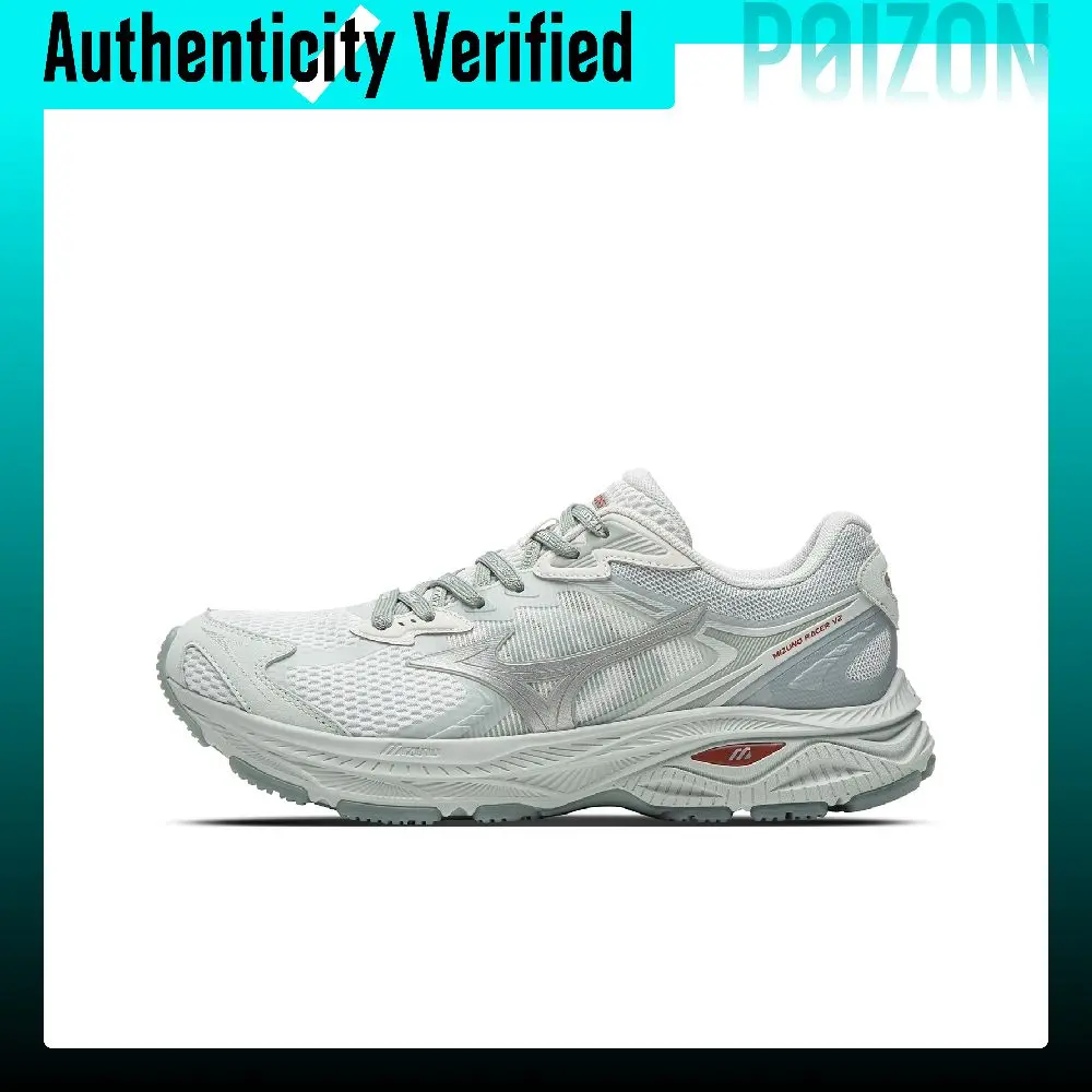 Mizuno RACER V2 Abrasion-Resistant Low-top Casual Running Shoes Unisex Light Floral Blue D1GH250612