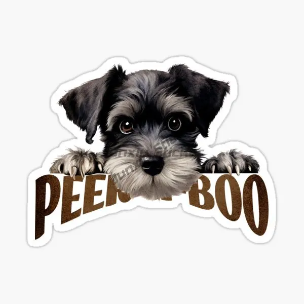 Cute Schnauzer Dog Pet Color Creative Sticker for Decorate Motorcycle Camper Van Bicycle Car Wall Table Decal Accessories