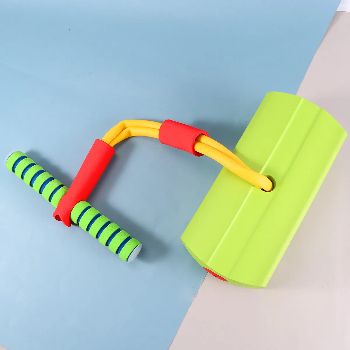 Colorful Flash Bounce Jumping Kids Nonslip Handle Balance Educational Cartoon Fun Early Learning Bouncing Toy Cartoon Jump Toy