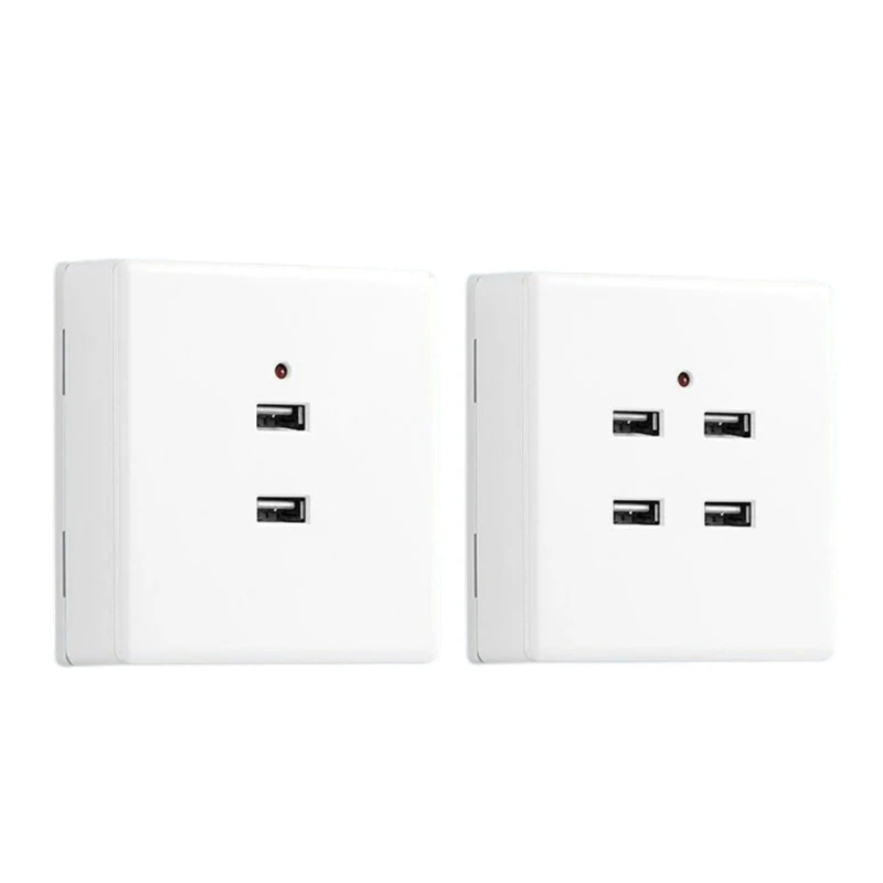 066A USB WALL Outlet 2-Port/4-Port เต้าเสียบชาร์จความเร็วสูงสำหรับแท็บเล็ตสมาร์ทโฟนและอุปกรณ์ดิจิตอลประเภท 86