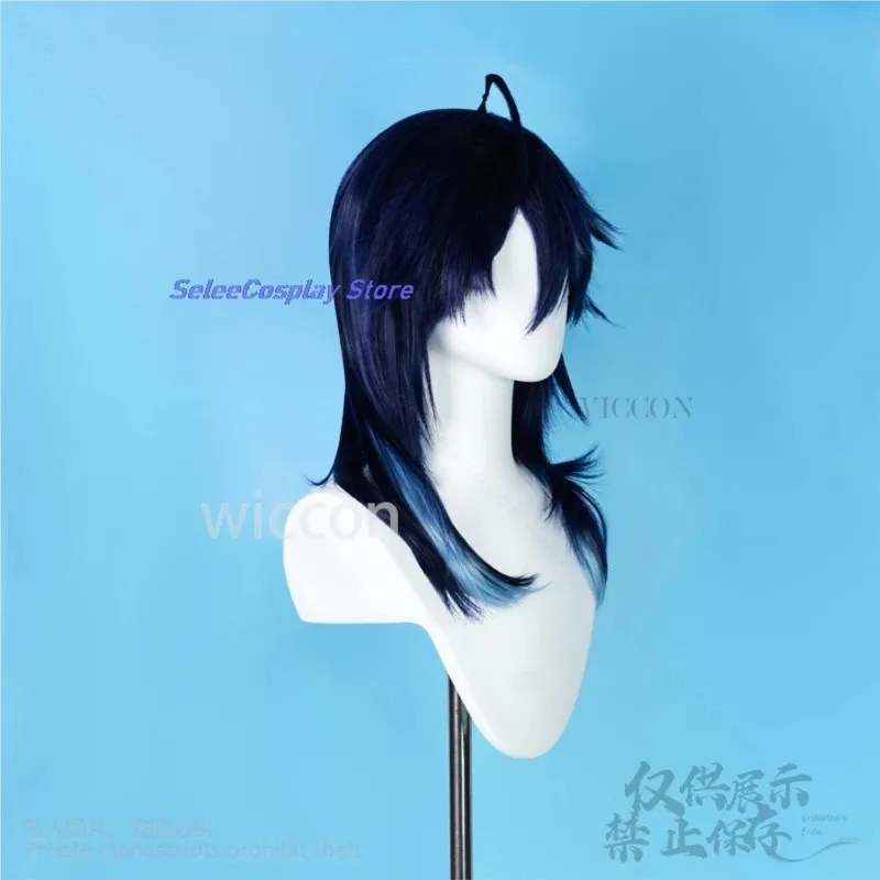 อะนิเมะ Genshin Impact คอสเพลย์ Ororon เครื่องแต่งกายสีฟ้าสีเขียววิกผมสังเคราะห์ทนความร้อนผมฮาโลวีน Christmas Party ที่กําหนดเอง