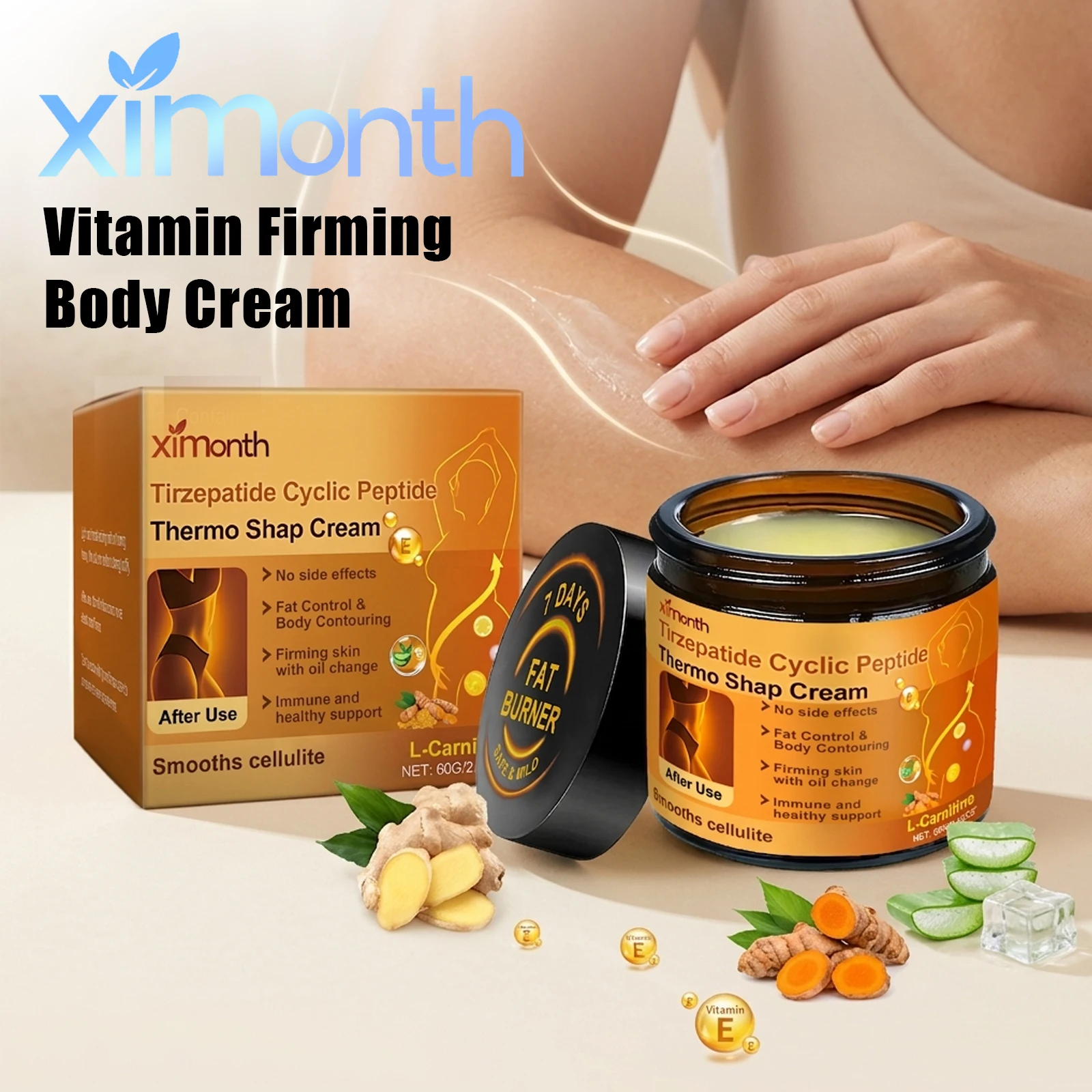 Ximonth Firming Body Cream Enhance Skin Firmness Lift Body Lines Tighten Contour Daily Body Care Vitamin E Body Shaping Creams