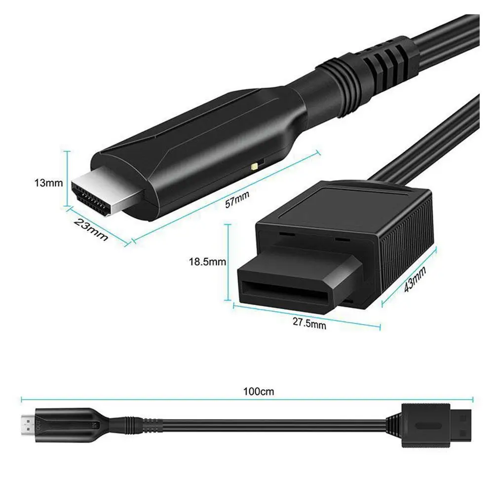 For Wii To HDMI-Compatible Adapter Converter Cable HD 1080P For Wii To HDMI-Compatible Video Audio Adapter For HDTV Display