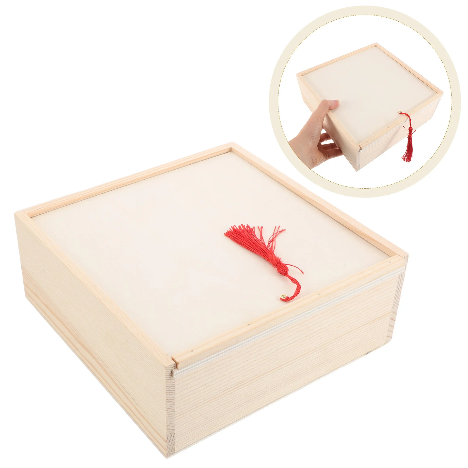 

Wood Jewelry Box Vintage Pull-Out Design Decorative Keepsake Organizer for Necklaces Rings Earrings Small Jewelry Storage Chest