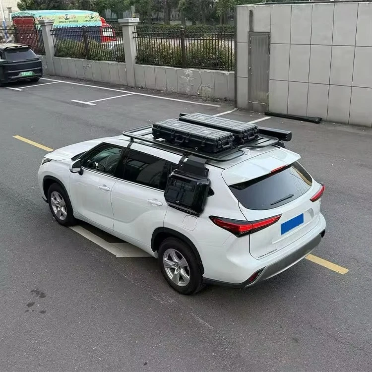 Aluminium Alloy Roof Rack Set for  Car Luggage Storage Rack Roof Platform Side Ladder Box