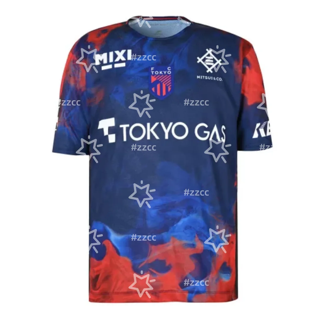 

25-26 FC Tokyo home football jersey match training kit Summer Sports Men's T-Shirt Kid's Clothes Woman Surfing T-shirt ﻿ ﻿