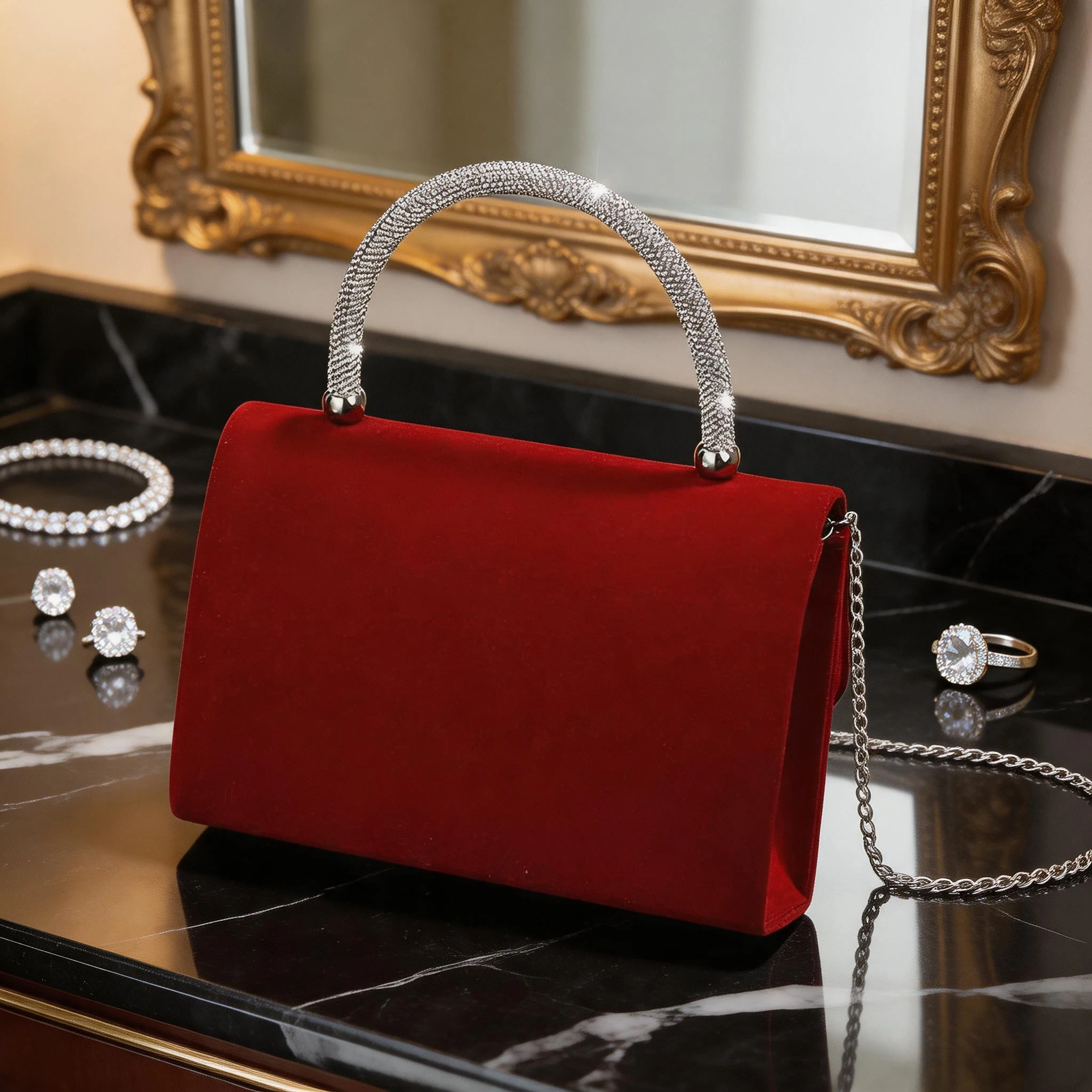 Yeni kadife gelinlik çantası,  - Flap Bag Envelope incelemesi ve fiyatı