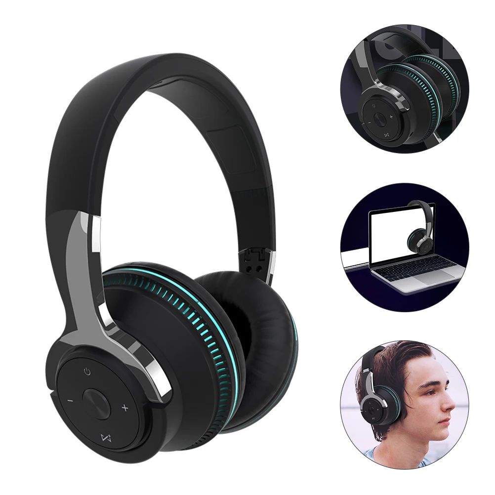 

Ergonomic Headphones Wireless Over Ear Foldable Comfortable 40Mm Driver Low Frequency Soft Ear Cushion For Cellphone
