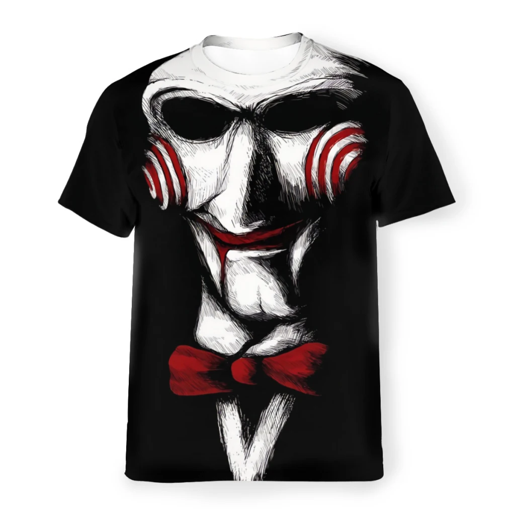 

Футболки Let Play A Game из полиэстера, мужские стильные топы с пилой из фильма, тонкая футболка с круглым вырезом