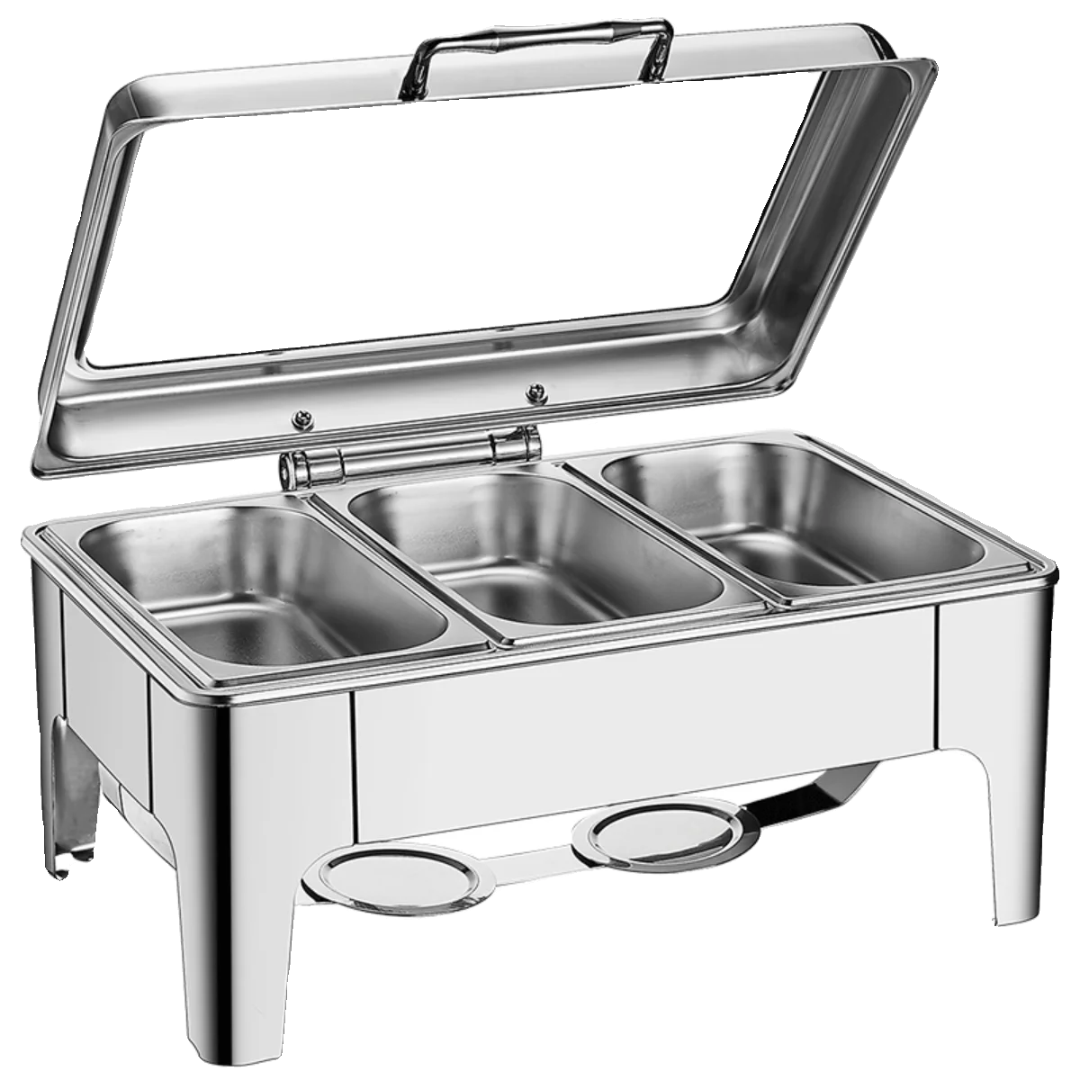 

Deluxe Buffet Breakfast Furnace Stainless Steel Buffy Furnace Alcohol Heating Electric Heating Dual Use Outdoor Hotel Insulation