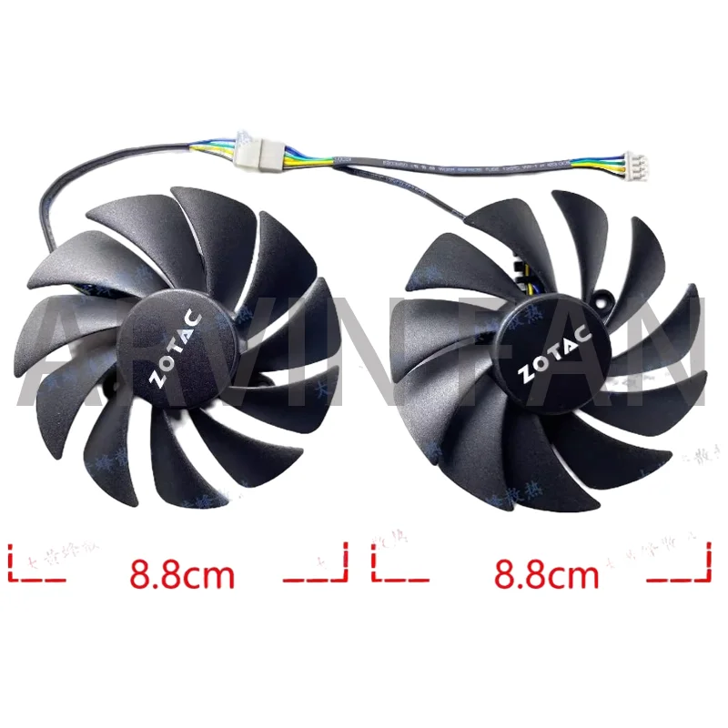 2Pcs/Set New RTX3050 3060 3060ti Annihilator Graphics Cooling Fan GA92S2U