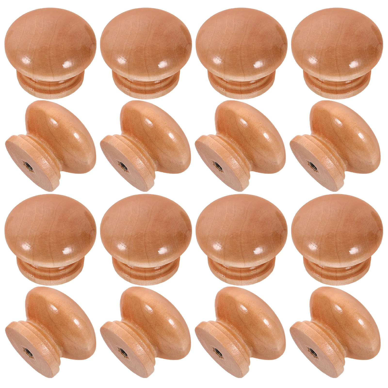 

20 set Wooden Cupboard Knob 36mmx26mm Natural Wood Furniture Knobs Cupboard Handle Drawer Pulls Cabinet Handles