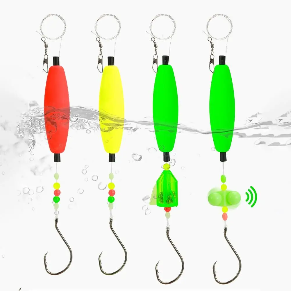 Fishhook Long-range Throwing Catfish European Style Fishing Group Fishing Round Hook Floating Fishing Color Random Floats Peg