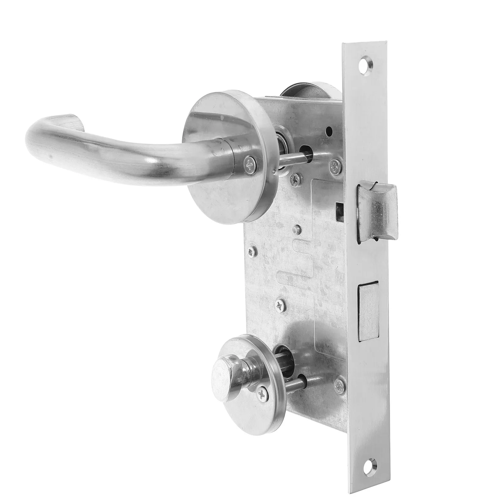 1Set Stainless Steel Emergency Escape Fireproof Door Lock Anti-Theft Safety Lock Heavy Duty Security Door Lever