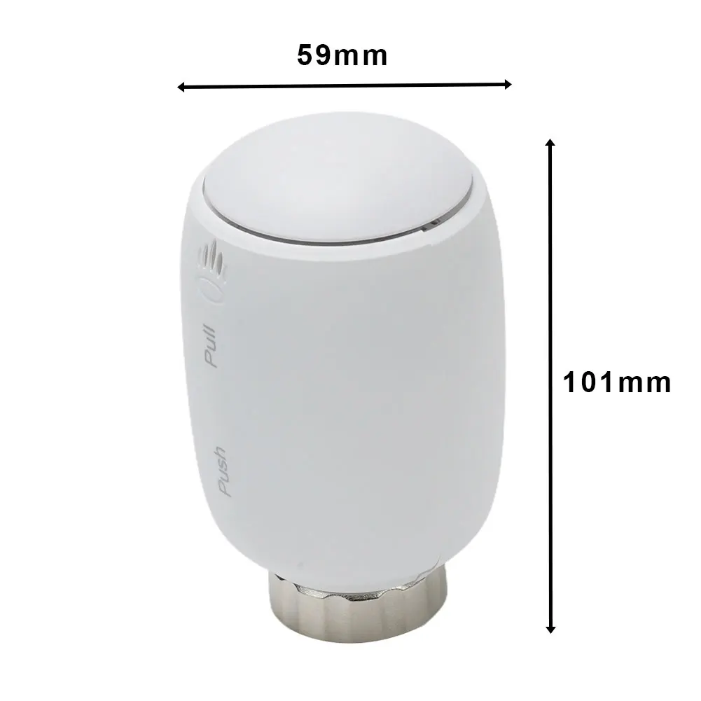 Thermostats Radiator Thermostat 101*59mm Voice Control Pvc+DIE-CAST AL With App WiFi Heating High Quality Brand New