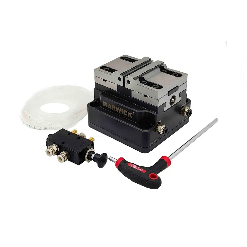 Upgraded New KSP2-75 75mm Pneumatic Clamping Force Blocks Concentric Vise For Vice Clamp Grip Jaw Fixture On Cnc Machine